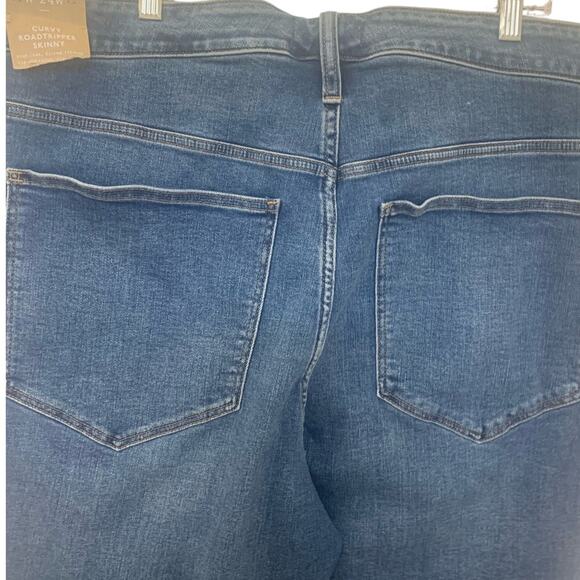 Madewell Curvy Jeans 20W Blue Roadtripper Skinny High Rise Stretch NEW Womens - Picture 6 of 11